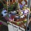 Hanging Purple Bird & CB Sign