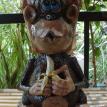 Large Brown Male Monkey w/ Banana