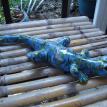 Wall Hanging Blue Long Lizard